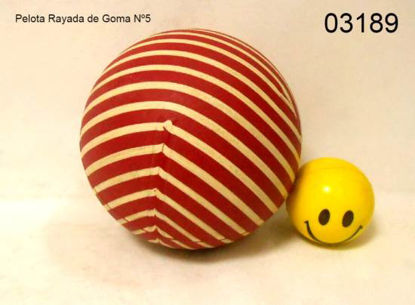 Imagen de PELOTA RAYADA DE GOMA Nº5 3.24